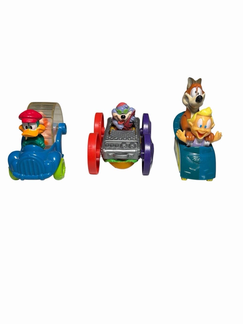 Warner Bros. Tiny Toon Adventure Toys Cars Figures Duck Hampton Porky Pig Taz
